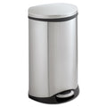 Safco Step-On Medical Receptacle, 12.5 gal, Stainless Steel