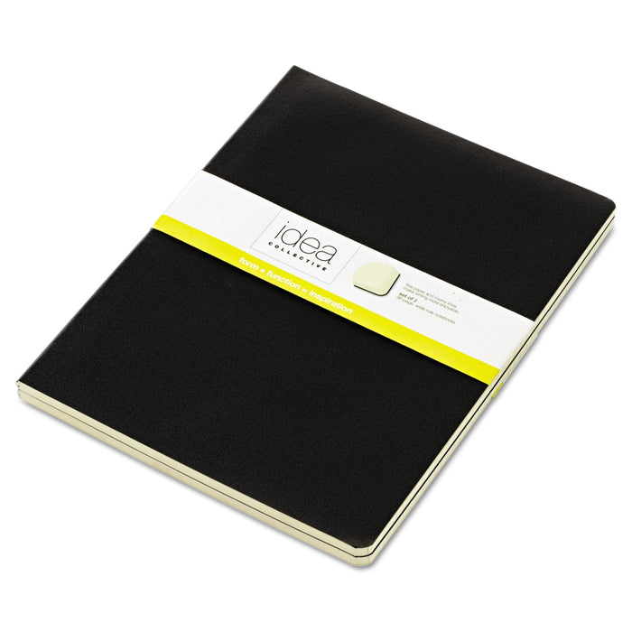TOPS Idea Collective Journal, Soft Cover, 1 Subject, Wide/Legal Rule, Black Cover, 10 x 7.5, 48 Sheets, 2/Pack