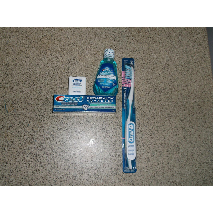 Oral-B Crest Pro-Health Advanced .85 OZ /Mouthwash .22 Fl OZ/Glide 4.53MM & Kit by Pasteur Pharmacy