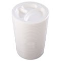 Dart Laminated Foam Dinnerware, Plate, 3-Compartment, 10.25" dia, White, 125/Pack, 4 Packs/Carton