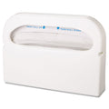 HOSPECO Health Gards Toilet Seat Cover Dispenser, Half-Fold, 16 x 3.25 x 11.5, White, 2/Box