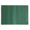 Hoffmaster Solid Color Scalloped Edge Placemats, 9.5 x 13.5, Hunter Green, 1,000/Carton