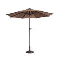 VILLACERA 83-OUT5421 9 LED Lighted Outdoor Patio 8 Steel Ribs and Push Button T by Vanessa Jane