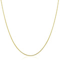 14k Yellow Gold Thin Motif Round Omega Necklace by Bids.com