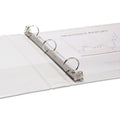 Samsill Speedy Spine Heavy-Duty Time Saving Round Ring View Binder, 3 Rings, 1" Capacity, 11 x 8.5, White