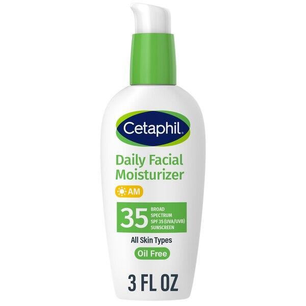 Cetaphil Facial Moisturizer, Daily, Oil-Free, Broad Spectrum SPF 35 3 Fl Oz by Pasteur Pharmacy