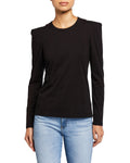 A.L.C. Charlotte Long-Sleeve Tee, Size Large by Vanessa Jane