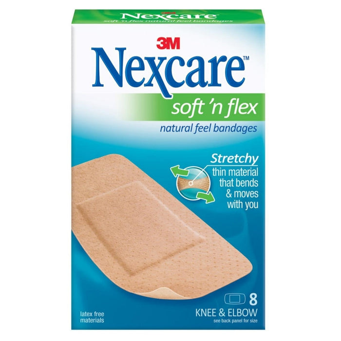 Nexcare Soft 'n Flex, Bandages, Natural Feel, Knee & Elbow by Pasteur Pharmacy