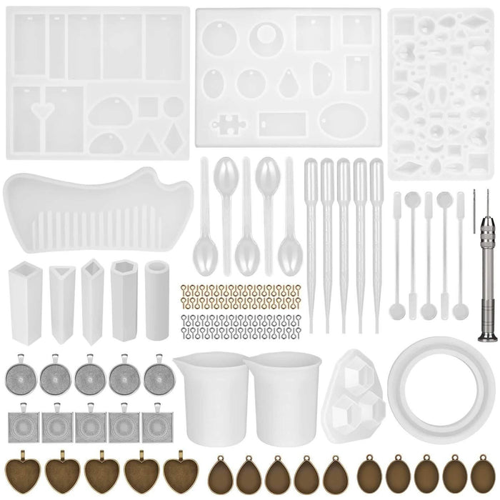 155-Piece: DIY Silicone Casting Molds Tool Jewelry Making Mould Set by DailySale