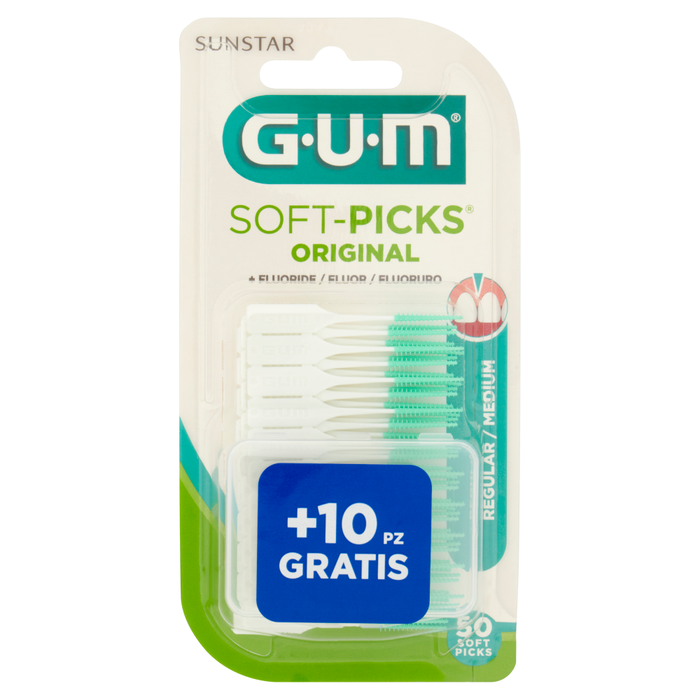 GUM Soft Picks Original Brushes Regular 50 Pieces by Pasteur Pharmacy