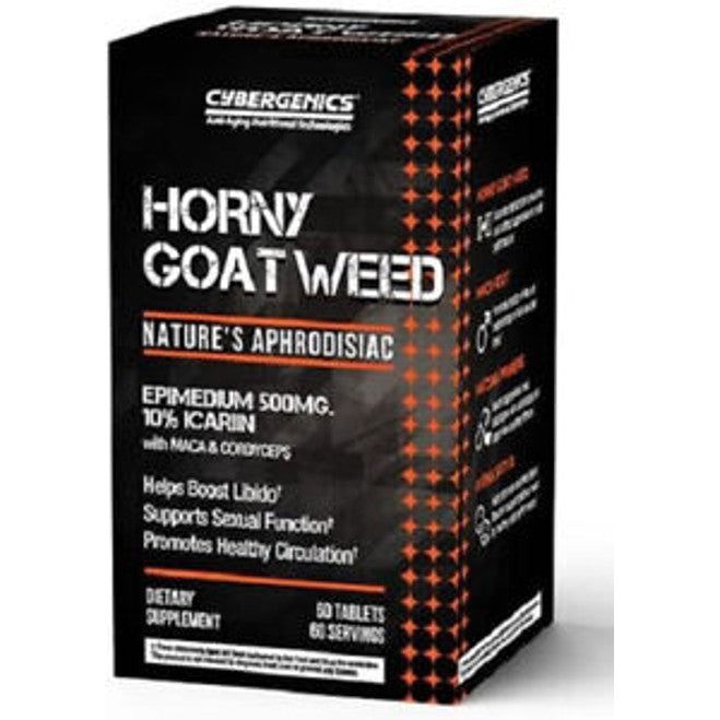 Cybergenics Horny Goat Weed 500mg Nature's Aphrodisiac 60 Tablets by Pasteur Pharmacy