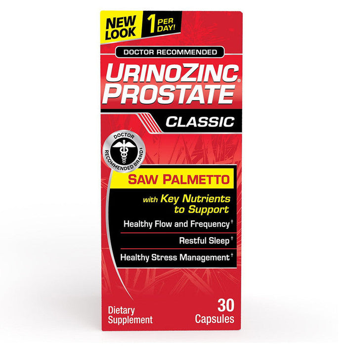Urinozinc Prostate Classic Formula Health Supplement, 60 Capsules by Pasteur Pharmacy