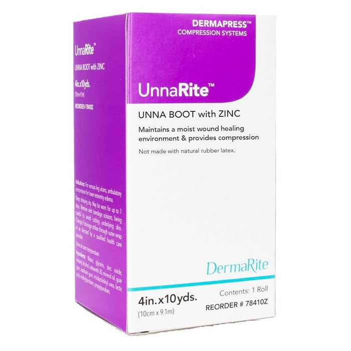 DermaRite UnnaRite™ Zinc Oxide Unna Boot – 4" x 10 Yards by Pasteur Pharmacy