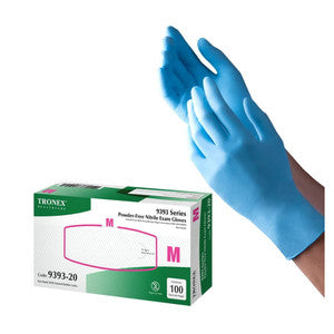 Tronex® Nitrile Exam Gloves – Chemo Rated, Powder-Free, Large (100 Count) by Pasteur Pharmacy