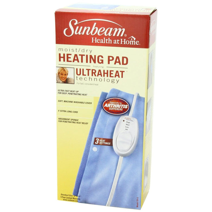 Sunbeam Moist/ Dry Heating Pad, Model 731-5 by Pasteur Pharmacy