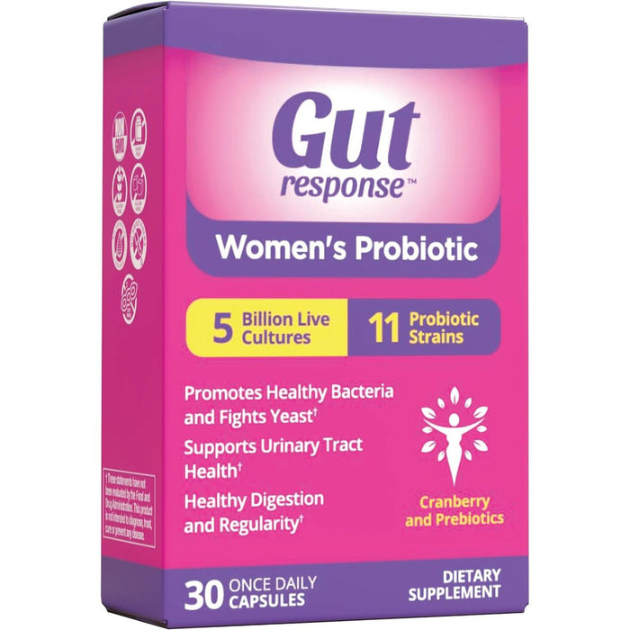 Gut Response Womens Probiotic Capsules 30 Ct by Pasteur Pharmacy