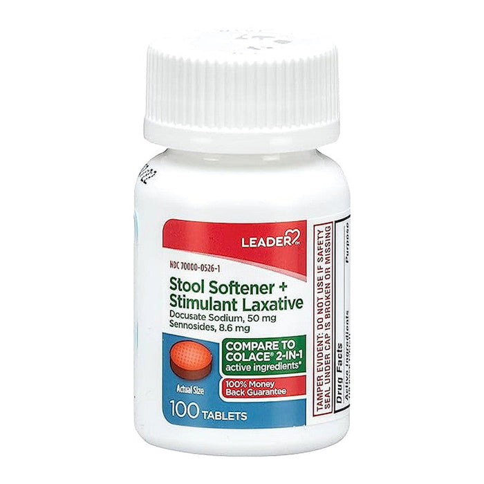 Leader Stool Softener + Stimulant Laxative, Tablets by Pasteur Pharmacy