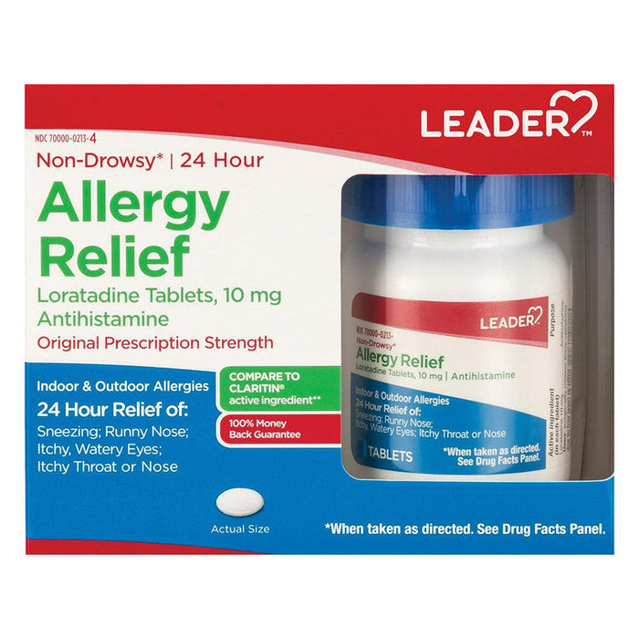 Leader Allergy Relief Antihistamine Loratadine 10 Mg Tablets by Pasteur Pharmacy