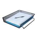 Universal Deluxe Mesh Stackable Front Load Tray, 1 Section, Letter Size Files, 11.25" x 13" x 2.75", Black
