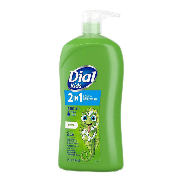 Dial Kids 2-in-1 Body+Hair Wash, Melon, 32 Fl Oz by Pasteur Pharmacy