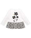First Impressions Girls Print Cotton Peplum T-Shirt by Vanessa Jane