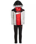 Puma 3-Pc. Colorblocked Fleece Hoodie, Jogger Pants and T-Shirt, Size 5 by Vanessa Jane