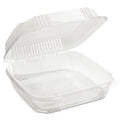 Pactiv Evergreen ClearView SmartLock Hinged Lid Container, 49 oz, 8.2 x 8.34 x 2.91, Clear, Plastic, 200/Carton