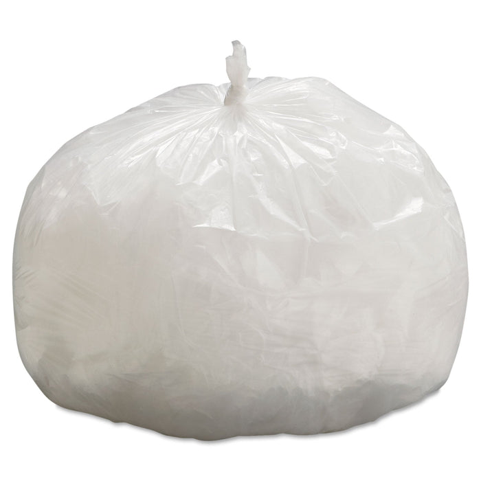 General Supply High-Density Can Liners, 33 gal, 9 microns, 33" x 39", Natural, 500/Carton