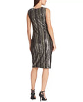 Lauren Ralph Lauren Womens Jordinia Sequined Striped Cocktail Dress by Vanessa Jane