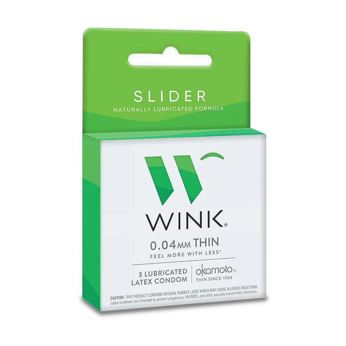Okamoto® Wink Slider 0.04 mm Thin Lubricated Condoms by Pasteur Pharmacy