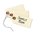 Avery Double Wired Shipping Tags, 11.5 pt Stock, 3.75 x 1.88, Manila, 1,000/Box