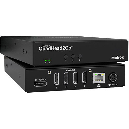 Matrox Q2G-DP4K2 QuadHead2Go Multi-Monitor Controller Appliance / 4K video wall appliance by Silarius