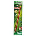 Ticonderoga Erasable Colored Pencils, 2.6 mm, 2B (#1), Carmine Red Lead, Carmine Red Barrel, Dozen