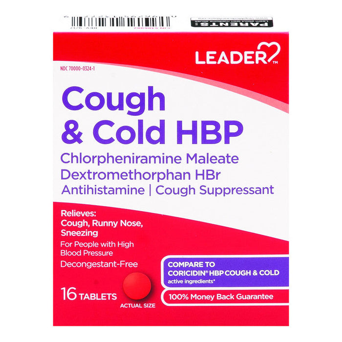Leader Cough And Cold Hbp Tablets by Pasteur Pharmacy