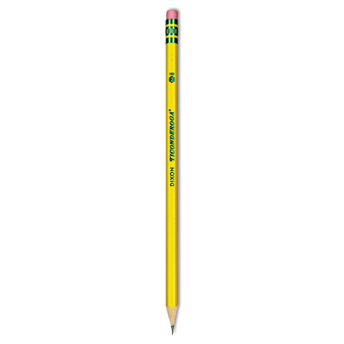 Ticonderoga Pencils, HB (#2), Black Lead, Yellow Barrel, Dozen