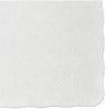 Hoffmaster Knurl Embossed Scalloped Edge Placemats, 9.5 x 13.5, White, 1,000/Carton