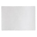 Hoffmaster Knurl Embossed Scalloped Edge Placemats, 9.5 x 13.5, White, 1,000/Carton