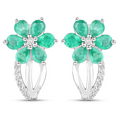 Genuine Emerald Jewelry Set by Fine Color Jewels