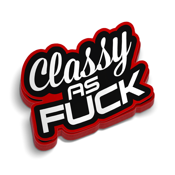 Classy AF Hard Hat Decal by Armed American Supply