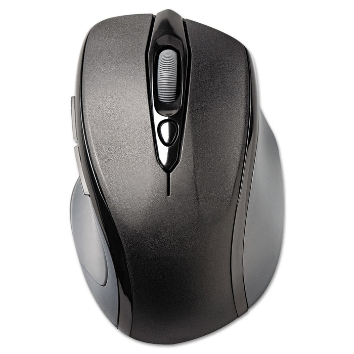 Kensington Pro Fit Mid-Size Wireless Mouse, 2.4 GHz Frequency/30 ft Wireless Range, Right Hand Use, Black