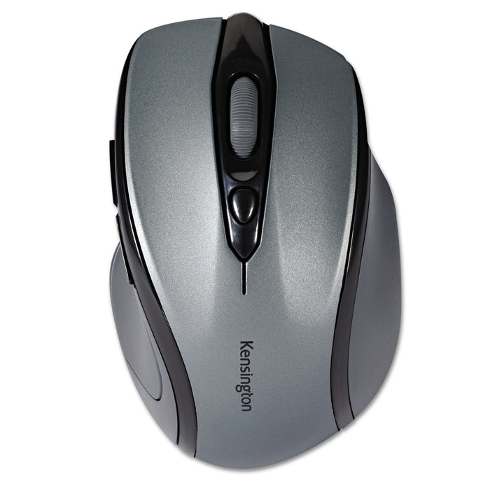 Kensington Pro Fit Mid-Size Wireless Mouse, 2.4 GHz Frequency/30 ft Wireless Range, Right Hand Use, Gray
