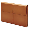 Pendaflex Expanding Wallet, 3.5" Expansion, 1 Section, Elastic Cord Closure, Tabloid Size, Brown