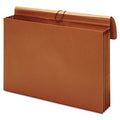 Pendaflex Expanding Wallet, 3.5" Expansion, 1 Section, Elastic Cord Closure, Tabloid Size, Brown