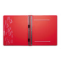 Charles Leonard VariCap Expandable Binder, 2 Posts, 6" Capacity, 11 x 8.5, Red