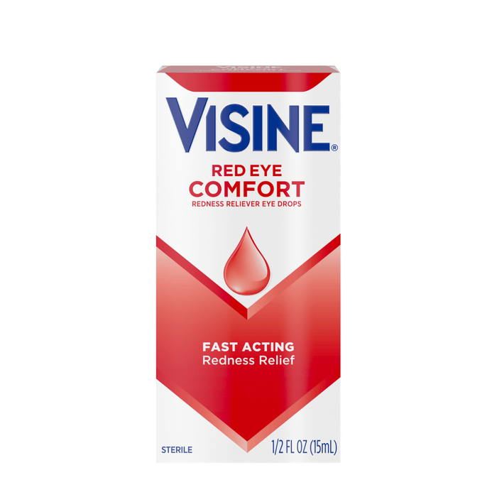 Visine Red Eye Comfort Redness Reliever Drops - 0.5 Fluid Ounce by Pasteur Pharmacy