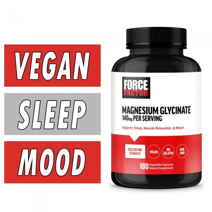 Force Factor Magnesium Glycinate - 140 Mg - 180 Veg Capsules by Pasteur Pharmacy