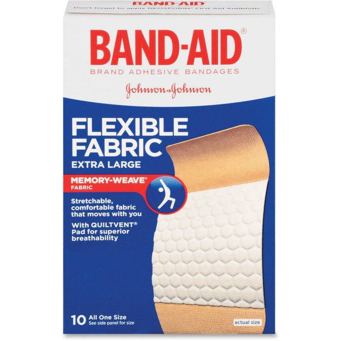 Band-Aid Flexible Fabric Bandages 10 Ea Box by Pasteur Pharmacy