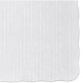 Hoffmaster Knurl Embossed Scalloped Edge Placemats, 9.5 x 13.5, White, 1,000/Carton