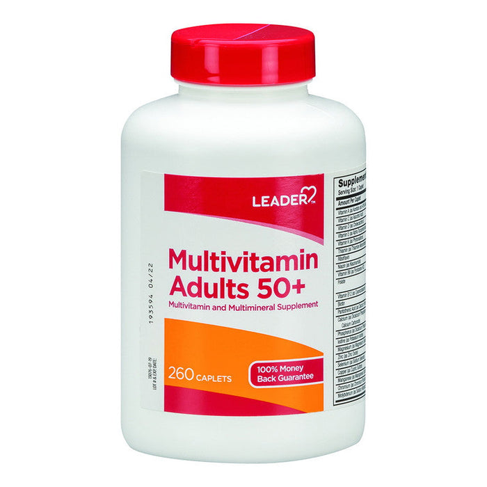 Leader™ Health Care Multivitamin for Adults 50+ – Dietary Supplement (Caplets) by Pasteur Pharmacy