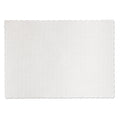 Hoffmaster Knurl Embossed Scalloped Edge Placemats, 9.5 x 13.5, White, 1,000/Carton